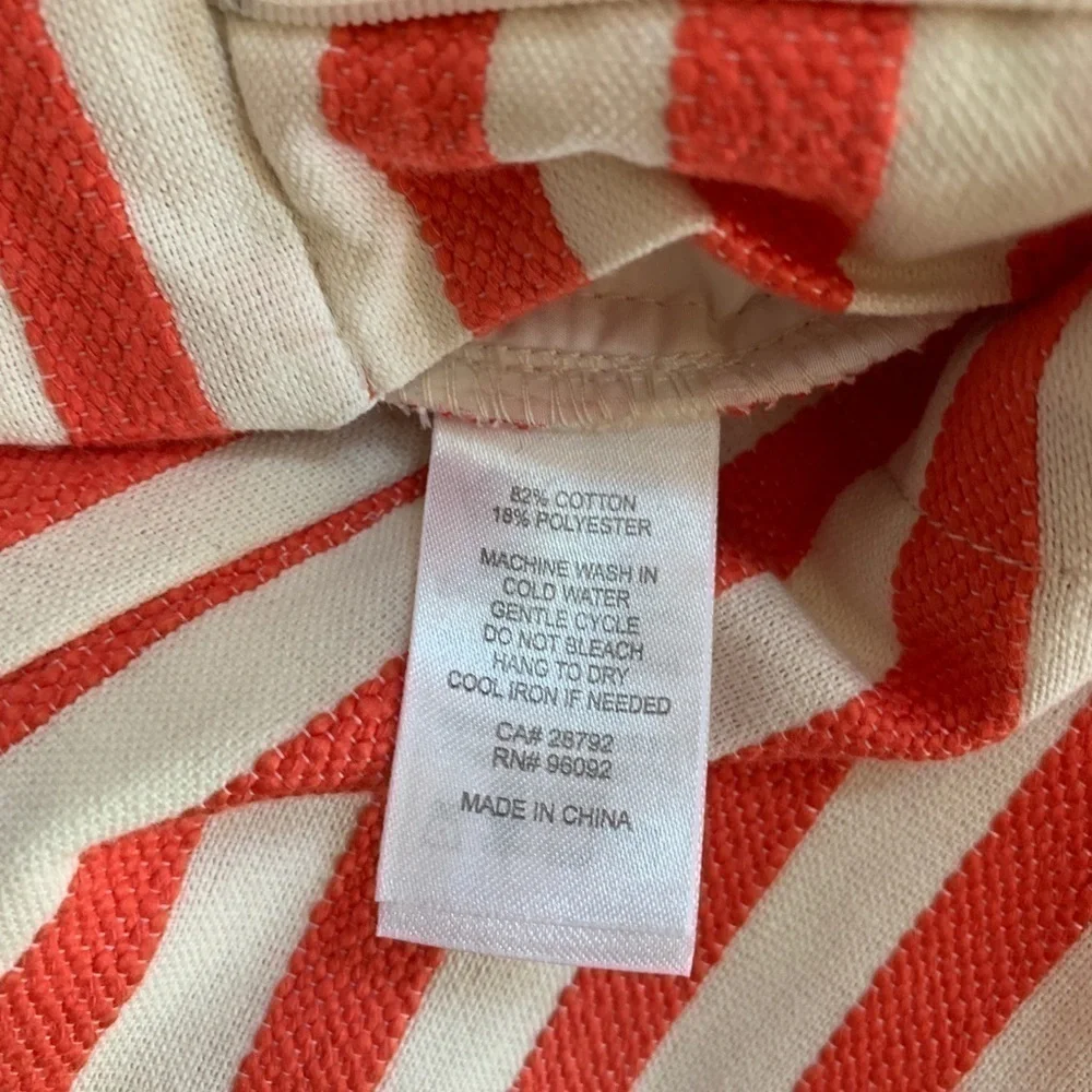 Dalia Red & White Striped Shorts